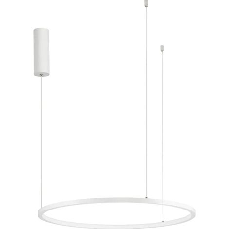 [NEUWERTIG] B-Ware Nova Luce Pendelleuchte Hängeleuchte Tarquin Led Weiß Dimmbar Warmweiß 37 W 60cm