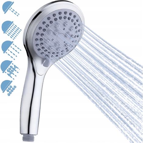 Soffione doccia cromato a 5 funzioni (1/5)