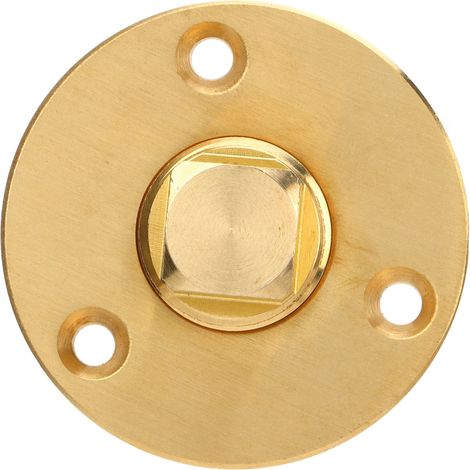 Bouchon de vidange de bateau de 5 cm (2 pouces) avec bouchon en laiton ovale pour tuyau de 1/2 pouce. (1/5)