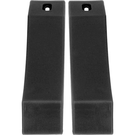 Coussin de protection en silicone pour haltères, antidérapant et durable (Noir) (1/5)
