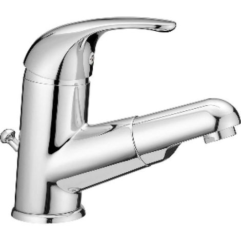 MONOCOMANDO LAVABO CON DOCCETTA ESTRAIBILE Cromo