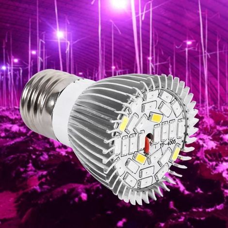 Ampoule LED - E27 - Spectre complet - Économie d'énergie - Éclairage intérieur pour fleurs (1/4)