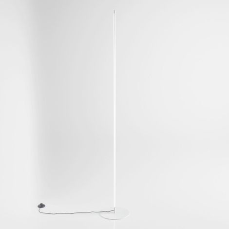 Piantana moderna gea luce ebony pt febpib led alluminio silicone dimmerabile