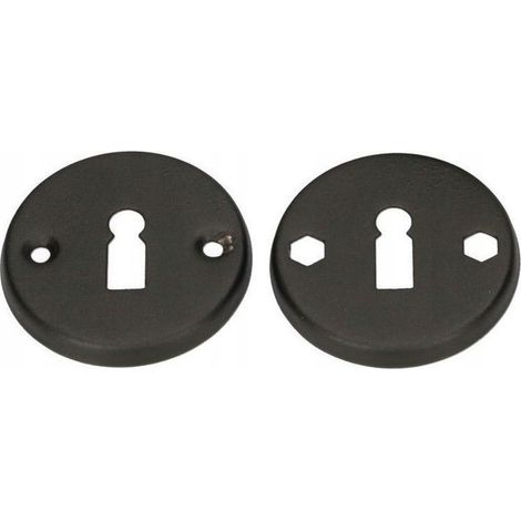 Letrero pintado redondo BLACK KEY