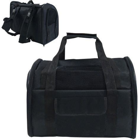 Haustier-Rucksack gloria Känguru schwarz 41 x 30 x 21 cm