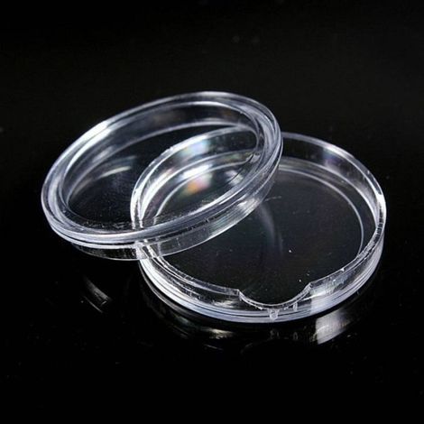 Boite De Coin - Rond - Plastique Transparent - 20 mm - Pour Organisation Bureau Atelier - 20 Pièces (1/4)