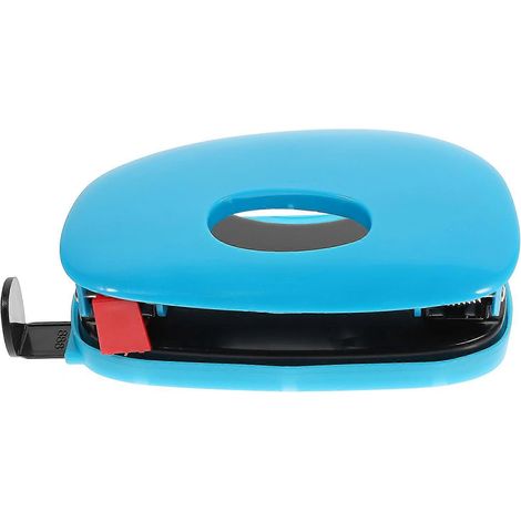 Perforatrice de bureau à 2 trous, perforatrice pour classeurs, perforatrice pour papier, fournitures de bureau-11.5X6.5X4CM-Blue