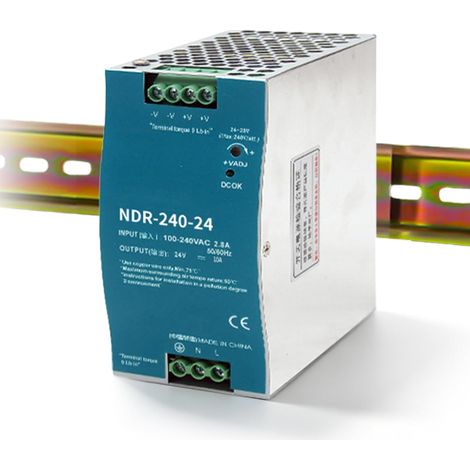 24V 240W 10A Netzteil: 100-240V auf 24V Transformator, Schaltnetzteil für die industrielle Automatisierung, Schutz vor Überspannung, Überlastung usw. (1/5)