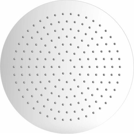 Douche Inox - Douche Economie d'Eau, Pommeau de Douche Ronde 30CM, Tete de Douche Pluie Universelle Filetage 1/2 Pouce (1/5)