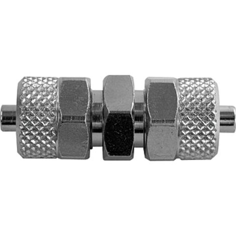 Riegler Gerader Verbinder »value line«, für Schlauch 5/3, Messing vern. (1/2)