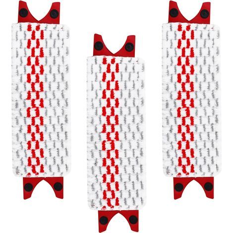 3-teiliges Nachfüll-Wischmopp-Set für Vileda UltraMax, Mikrofaser-Wischmopp-Set, kompatibel mit Vileda Ultramax, ideal zum Entfernen von Schmutz von Hartböden und zur Sauberhaltung (36 x 13 cm) (1/5)
