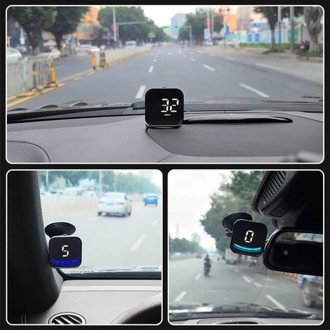 Display head-up intelligente, display GPS universale per auto con visualizzazione della velocità, numero di satelliti, interruttore contachilometri e altro ancora (1/5)