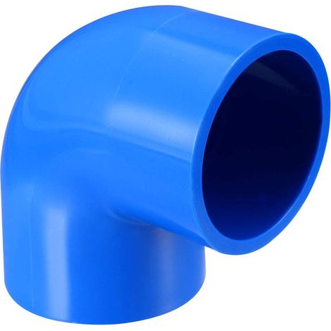 32mm Coude PVC Raccord Tuyau 90° Adaptateur bleu 5 Pcs (1/4)