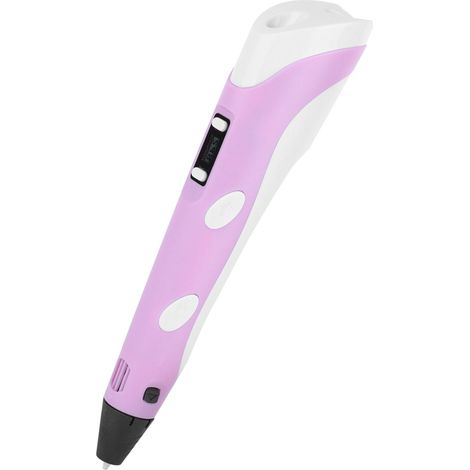 Stylo 3D professionnel avec écran OLED, compatible PLA et ABS, pour l'impression DIY, pour adolescents et adultes, prise UE, 100-240 V, rose (1/5)