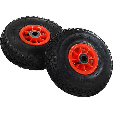 Roues de diable 2 pcs Caoutchouc 3.00-4 (245x82)