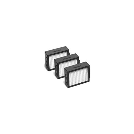 iRobot 4624876, Juego de 3 filtros para Robot aspirador Roomba series i y e, Blanco y Negro