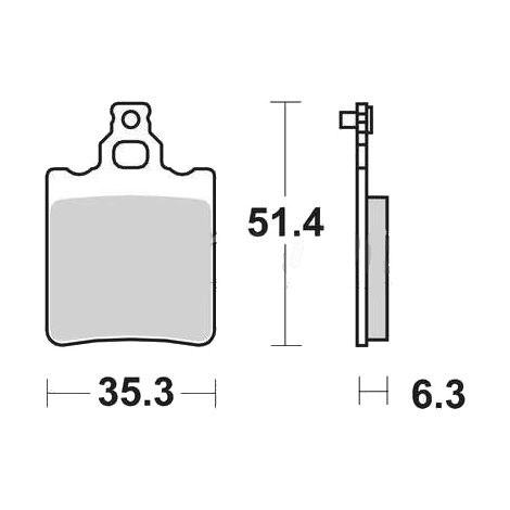 Pastillas de freno TRW ZF KH60 KH337 orgánicas para Aprilia RS 50 95-10, RX 50 91-03, Tuareg 125 88-89, KTM SX 60 98-00, SX 65 00-03, TRASERA