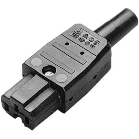 Connecteur secteur série (connecteur réseau) 789 Kaiser 789/sw/C femelle, droit Nombre total de pôles: 2 + PE 10 A noir 1 pc(s) D17262 (1/5)