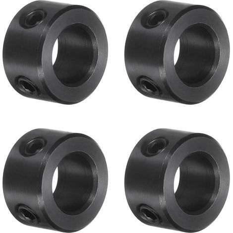 Satz mit 4 8-mm-Schraubklemmen, Klemmen aus Stahl 1045, 14 mm Außendurchmesser, 8 mm Breite für Linearstangenführungen (1/5)
