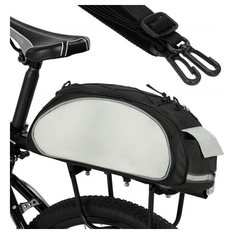 SPRINGOS Fahrradtasche für Gepäckträger Einfachtasche Hinterradtasche 21 x 40 cm