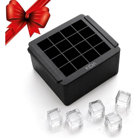 Clear Ice Cube Maker – Transparent Mould Cubes 4×4 × 4 cm Directional Freezing, Food Silicone, Isothermal Tray for Cocktails, Whisky and Mixology (1/5)