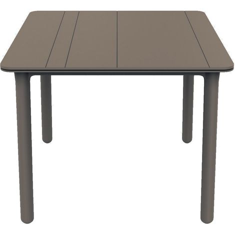 Garbar – Table carrée 90x90 cm en polypropylène – Résistante aux intempéries – Pour 2 à 4 personnes – Design moderne pour intérieur et extérieur
