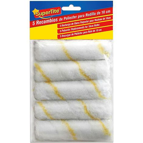 5 recharges polyester pour rouleau 10 cm