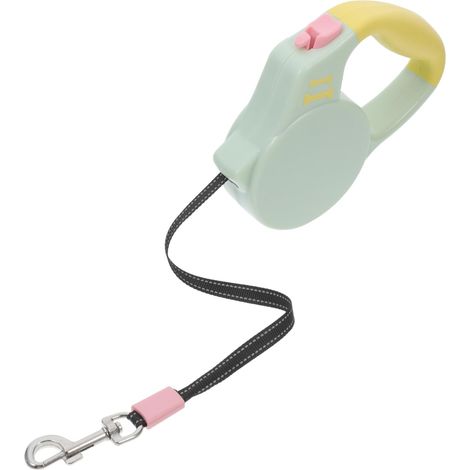 Correa retráctil para perros, duradera, adecuada para perros pequeños y medianos, con apertura automática, ideal para paseos al aire libre y adiestramiento canino, diseño ergonómico y agarre cómodo.