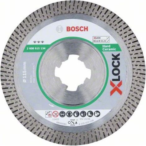 Bosch X-LOCK disco de diamante Best for Hard Ceramic 115 x 22,23 x 1,4 x 10 mm - 2608615134 (1/4)