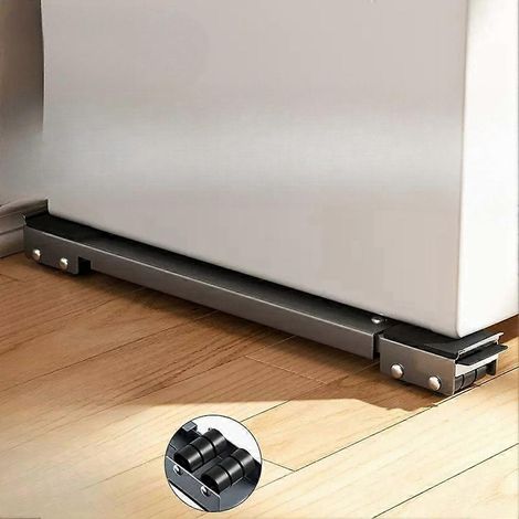 Socle mobile réglable pour réfrigérateurs et machines à laver - avec un support à roulettes doté de 16 roues pour une stabilité accrue. (1/4)