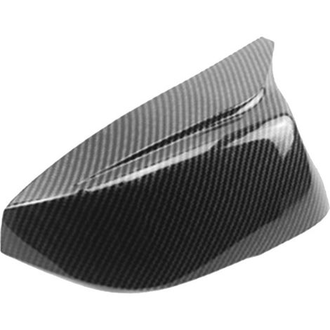 Paar Infiniti Q50 Q60 Q70 Rückspiegelgehäuse in glänzendem Schwarz mit Carbonstruktur (hornförmige Rückspiegelabdeckungen) (1/4)