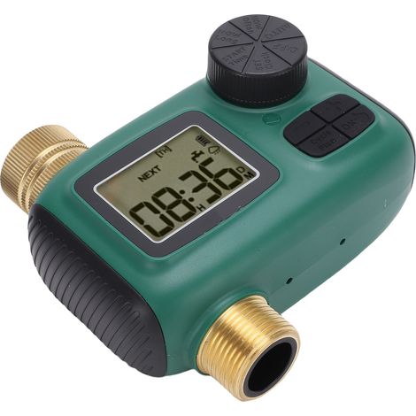 Minuterie d'arrosage 3/4 pouce laiton entrée sortie programmateur manuel retard pluie arrosage automatique goutte-à-goutte jardin pelouse étanche IP55 écran LCD (1/5)