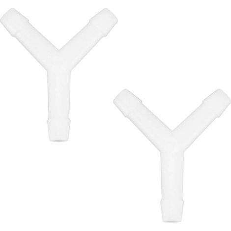 2x raccord de durite en Y diamètre 3mm connecteur tube tuyau carburant essence tracteur tondeuse voiture (1/2)