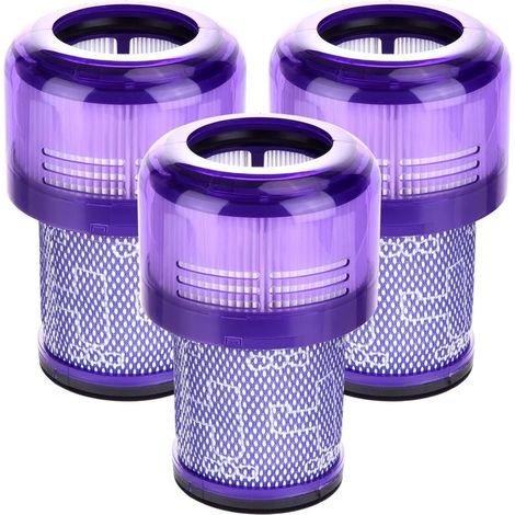 Accessoires de rechange pour filtres V12 - Filtres HEPA lavables - Lot de 3 - Compatibles avec l'aspirateur Dyson V12 Detect Slim Absolute Extra - Référence : 971517-01 (1/5)