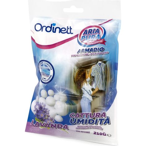 Déshumidificateur cristaux penderie 210g lavande (1/5)