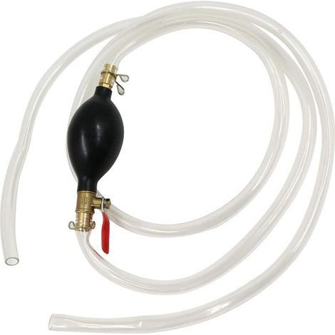 Pompe Manuelle de Transfert Liquide pour Eau, Essence, Diesel et Solvants – Siphon Portable avec Tuyau de 2 Mètres (1/4)