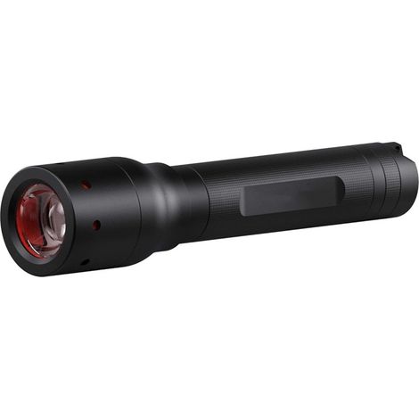 Lampe torche rechargeable à LED, format de poche, 420 lumens, batterie lithium 14500, faisceau de 240 m, focalisable, autonomie, système de recharge magnétique et support mural