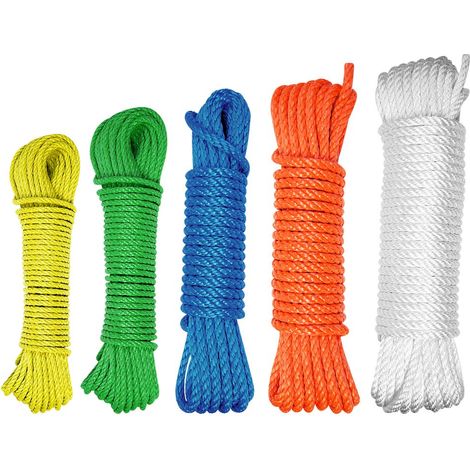 Corda in polipropilene - Giallo 8 mm 25 m 750 g OUTIFRANCE