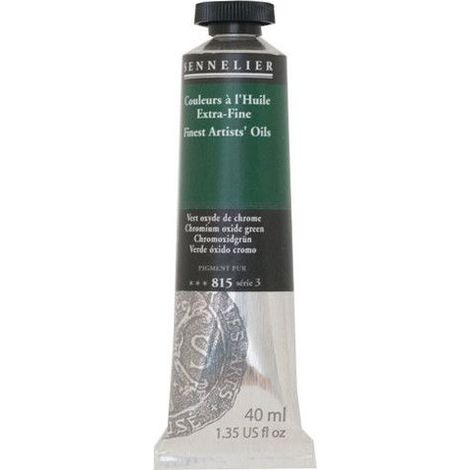 Couleurs à l'huile - Sennelier - Chromium Oxide Vert - 40ml - Vert - Satinée brillante
