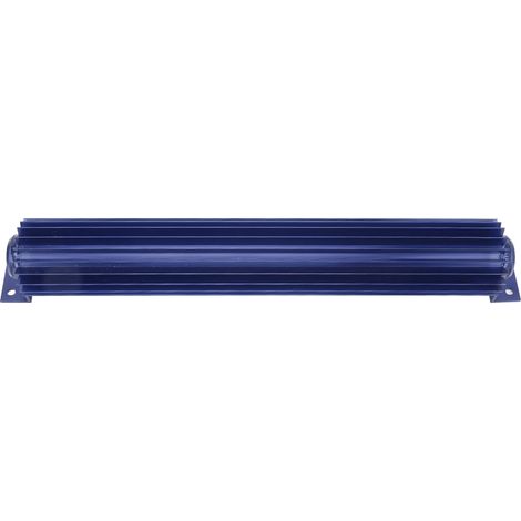Refroidisseur d'huile de transmission en aluminium à ailettes de 45,7 cm (18 po), refroidissement rapide, anodisé, universel pour voiture et camion, bleu (1/5)