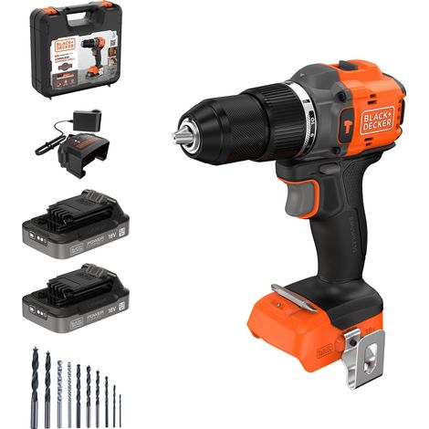 Marteau perforateur sans fil 18V, moteur brushless, 2 batteries, 10 mèches et mallette de transport (1/5)