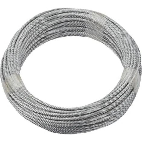 Dörner + Helmer 190380 Cuerda de acero galvanizado 30m gris