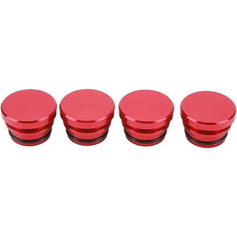 Lot de 4 capuchons de prise allume-cigare en alliage d'aluminium, protection anti-poussière pour véhicules avec 12 (1/4)