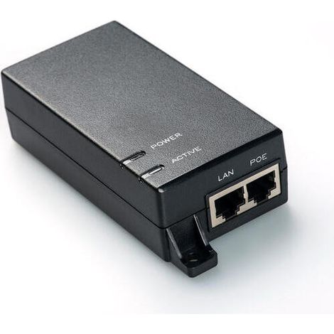 DIGITUS PoE injector - IEEE802.3af - Gigabit Ethernet - 15.4 W - max. 48 V - fuente de alimentación Pin 4/5(+) y 7/8(-) (1/4)