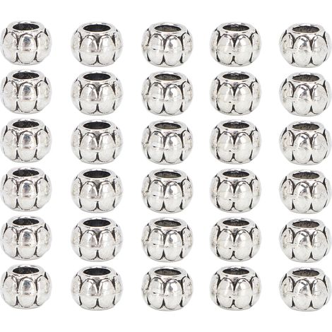 30 Perles Rétro Alliage Barbe Tubes Tresse Dreadlocks Bijoux Pendentif DIY Bracelet Collier Accessoire Cheveux Homme (1/5)