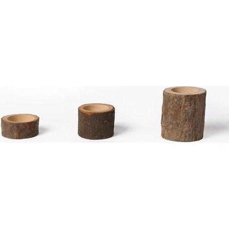 Ahlsen Candelabros 15 piezas de madera marrón. (1/5)