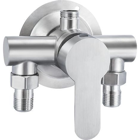 CCYKXA Single-lever shower mixer, wall-mounted shower mixer bar, stainless steel shower tap, hot and cold water valve control