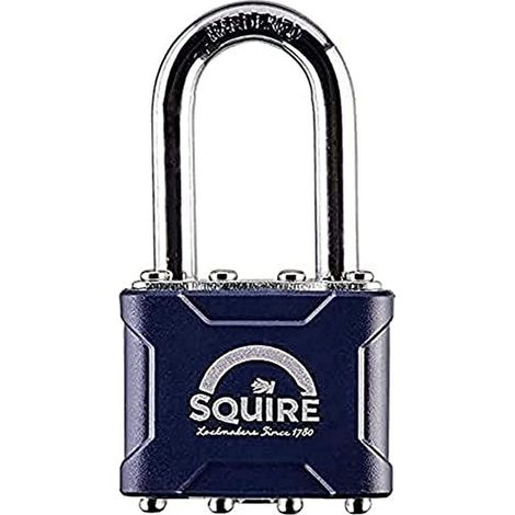 Henry Squire HSQ39212 39/2.5 Stronglock Padlock with 51mm Long Shackle and Secure Locking Mechanism