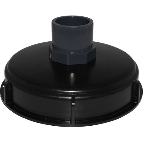 Couvercle diamètre 150 mm avec prise PVC droite 40/50