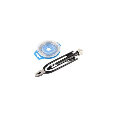 Fil de sécurité aviation automobile industriel – 21 cm, acier au carbone, avec outil de torsion intégré, lot de 25 pièces